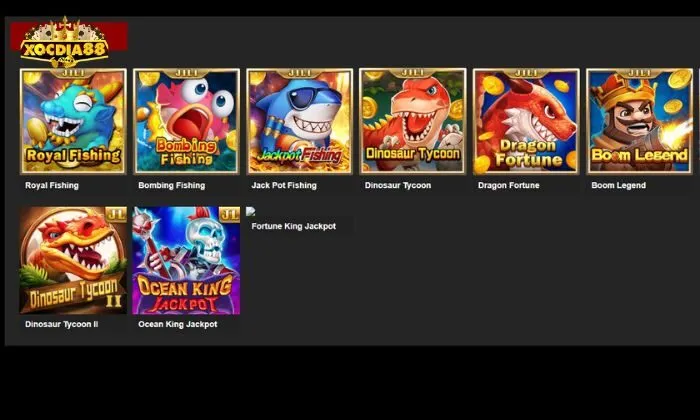 Một số tựa game hấp dẫn tại sảnh bắn cá Xocdia88