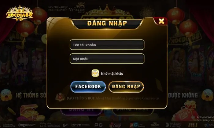 đăng nhập Xocdia88 Hướng dẫn đăng nhập Xocdia88